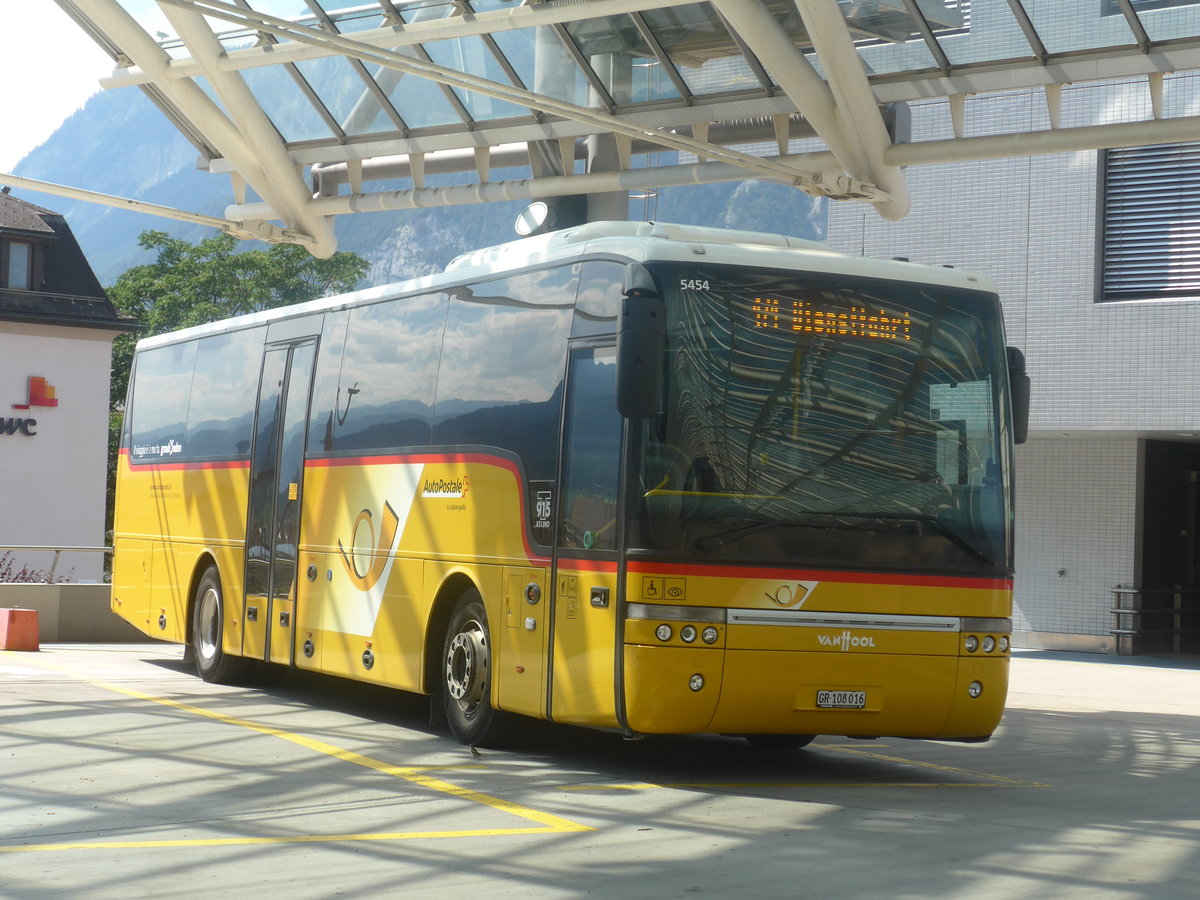 (208'700) - TpM, Mesocco - Nr. 16/GR 108'016 - Van Hool (ex PostAuto Graubnden) am 11. August 2019 in Chur, Postautostation