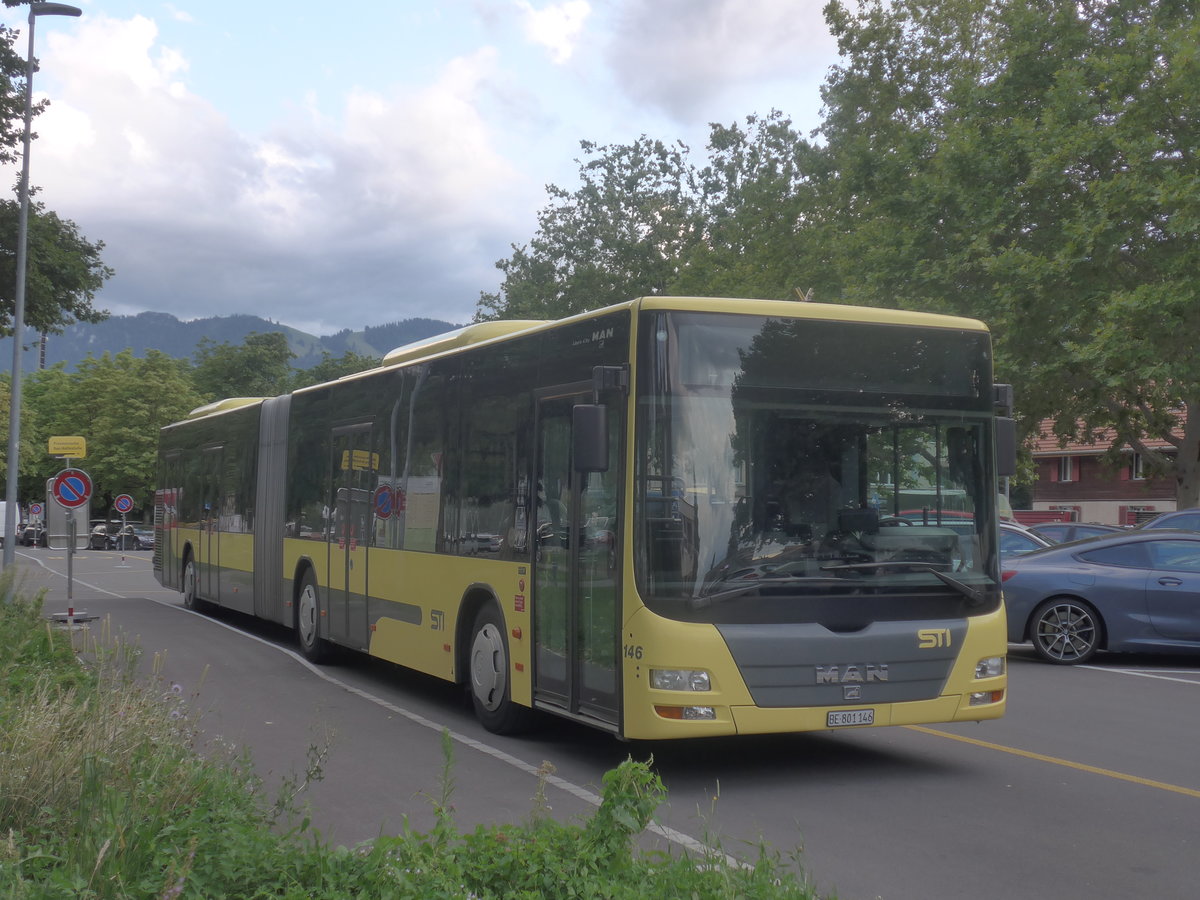 (208'714) - STI Thun - Nr. 146/BE 801'146 - MAN am 15. August 2019 in Thun, Lachen