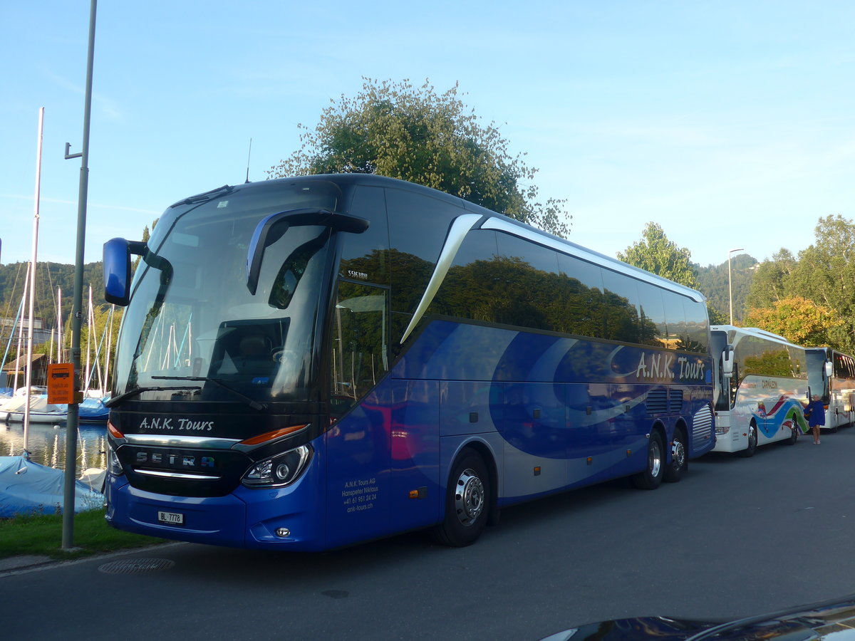 (208'738) - A.N.K. Tours, Muttenz - BL 7778 - Setra am 16. August 2019 in Thun, Strandbad