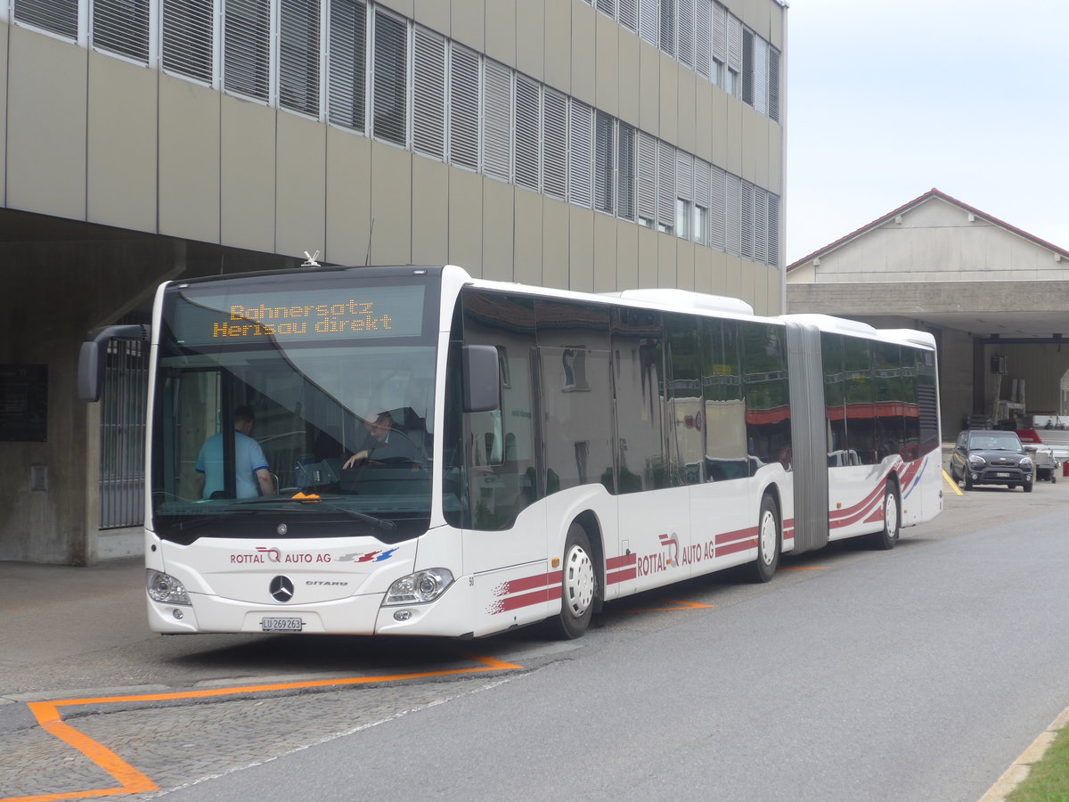 (208'899) - ARAG Ruswil - Nr. 50/LU 269'263 - Mercedes am 17. August 2019 beim Bahnhof Herisau