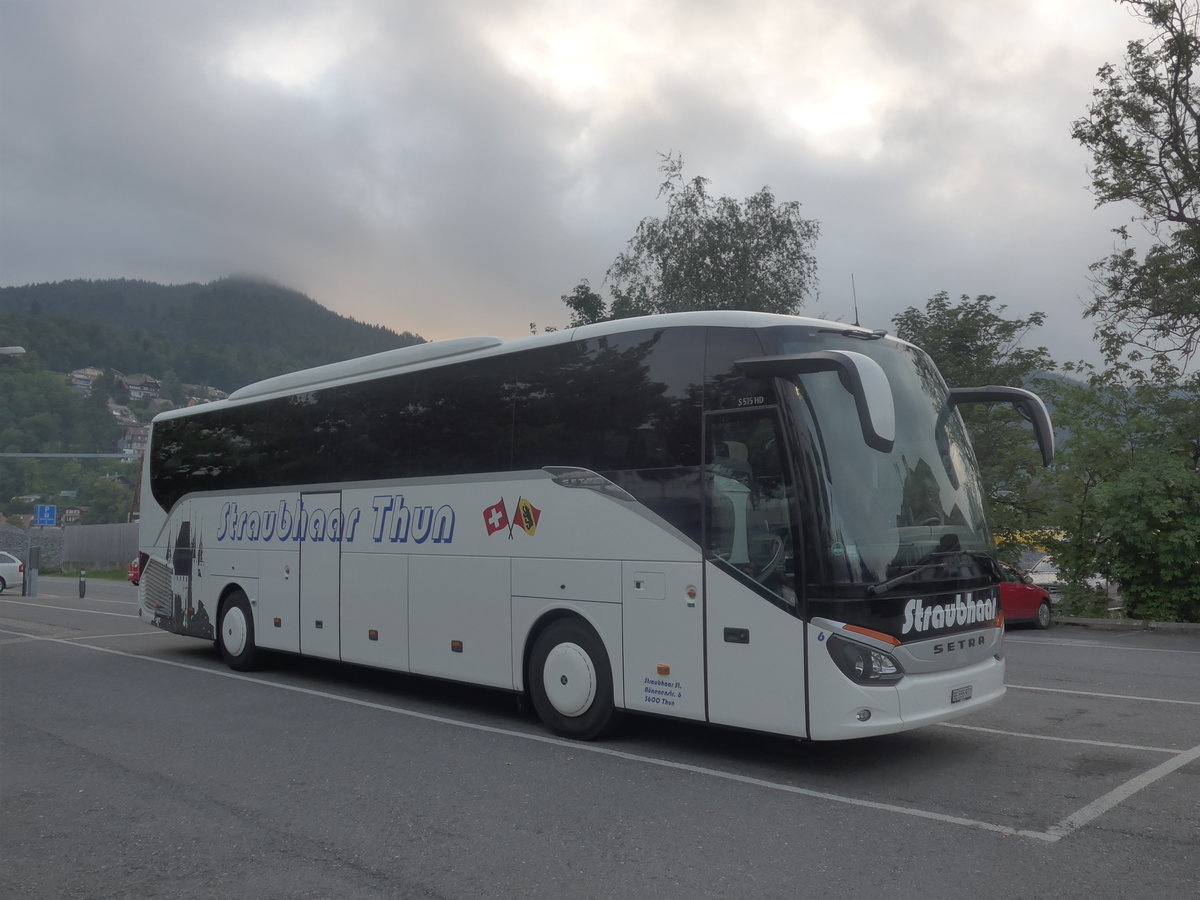 (209'074) - Straubhaar, Thun - Nr. 6/BE 555'977 - Setra am 24. August 2019 in Thun, Seestrasse