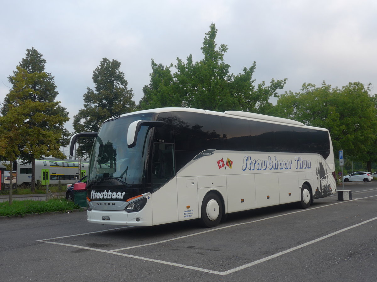 (209'075) - Straubhaar, Thun - Nr. 6/BE 555'977 - Setra am 24. August 2019 in Thun, Seestrasse