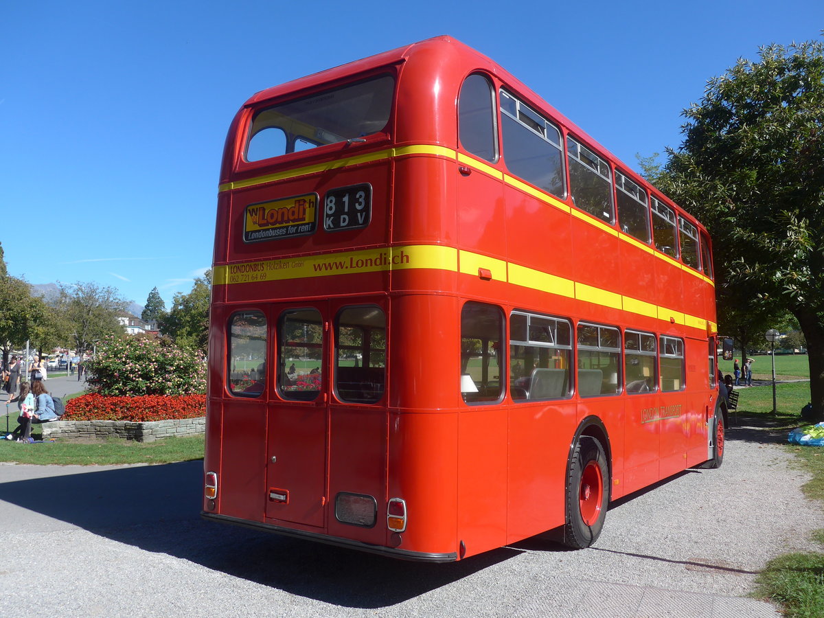 (209'871) - Londonbus, Holziken - Lodekka (ex Londonbus) am 29. September 2019 in Interlaken, Hhematte