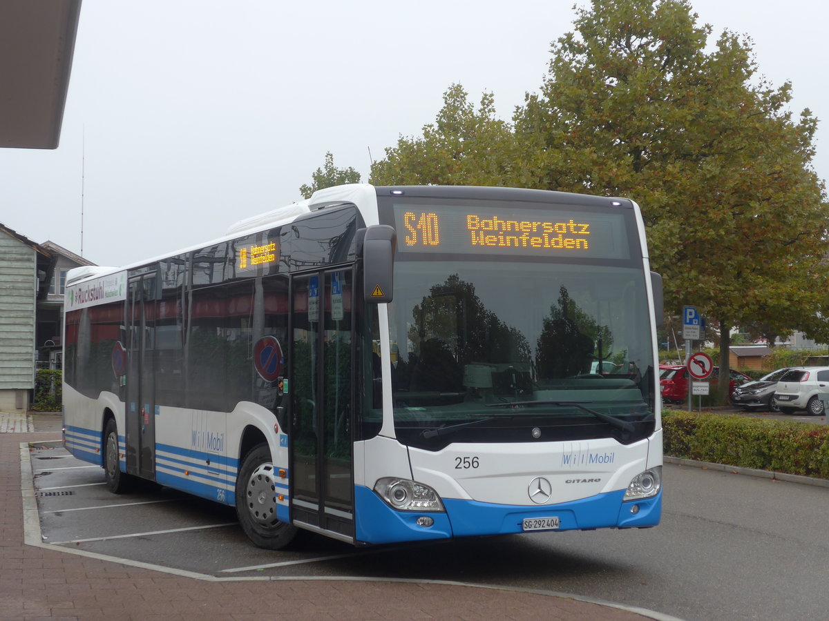 (209'937) - WilMobil, Wil - Nr. 256/SG 292'404 - Mercedes am 6. Oktober 2019 beim Bahnhof Wil