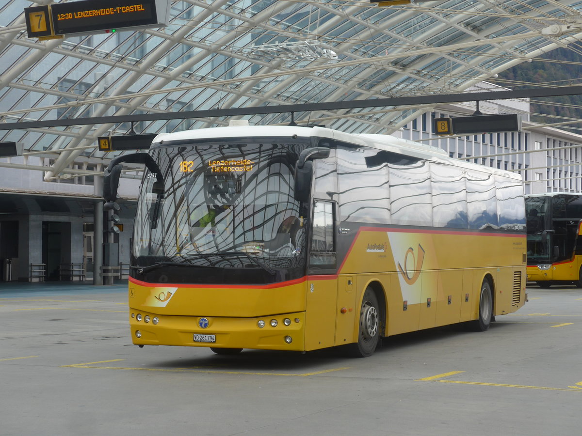 (209'997) - CarPostal Ouest - VD 261'794 - Temsa (ex TpM, Mesocco Nr. 19; ex AutoPostale Ticino) am 6. Oktober 2019 in Chur, Postautostation