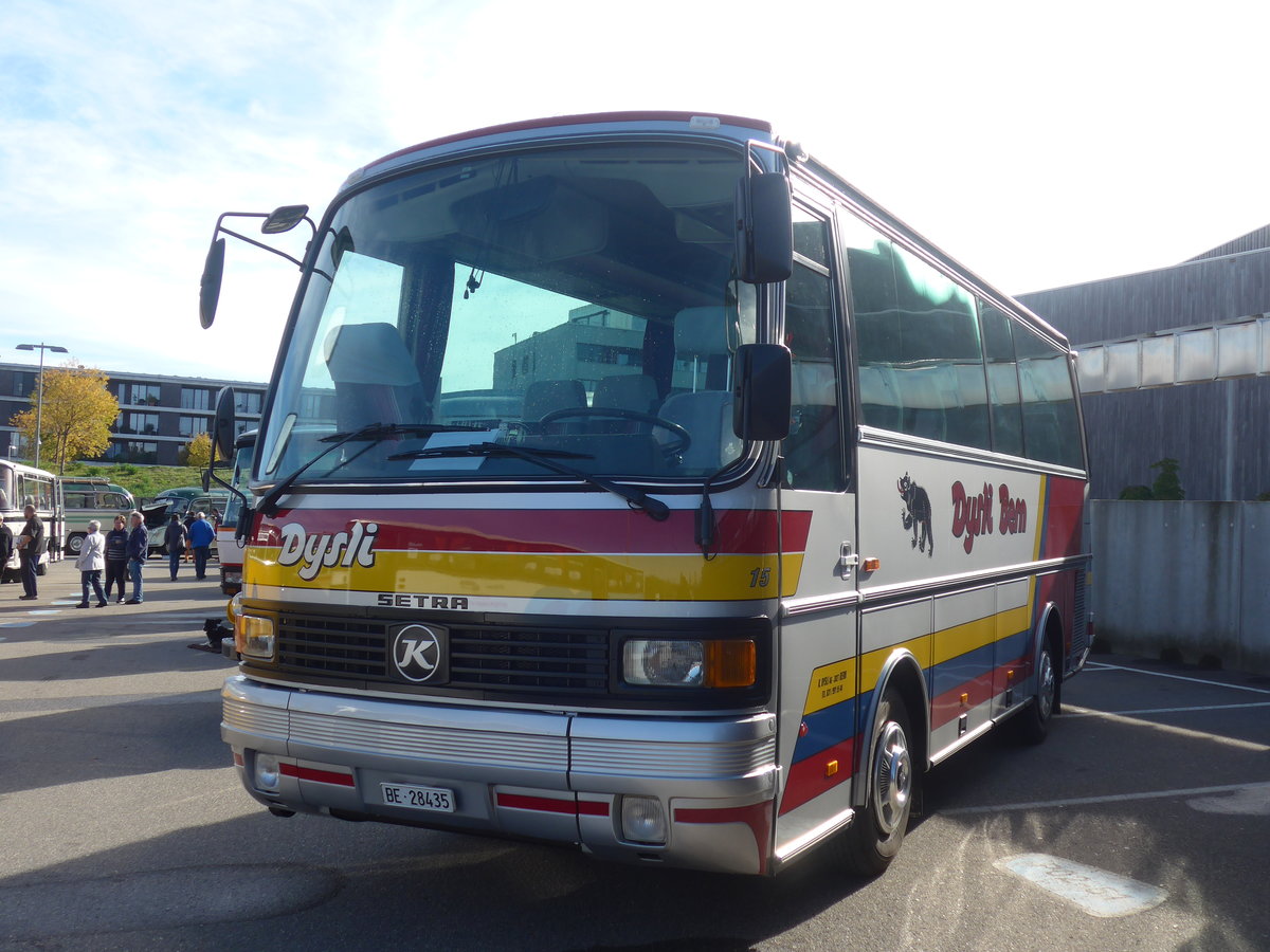 (210'133) - Dysli, Bern - Nr. 15/BE 28'435 - Setra (ex Auto-Transports, La Cte-aux- Fes) am 12. Oktober 2019 in Bern, Westside