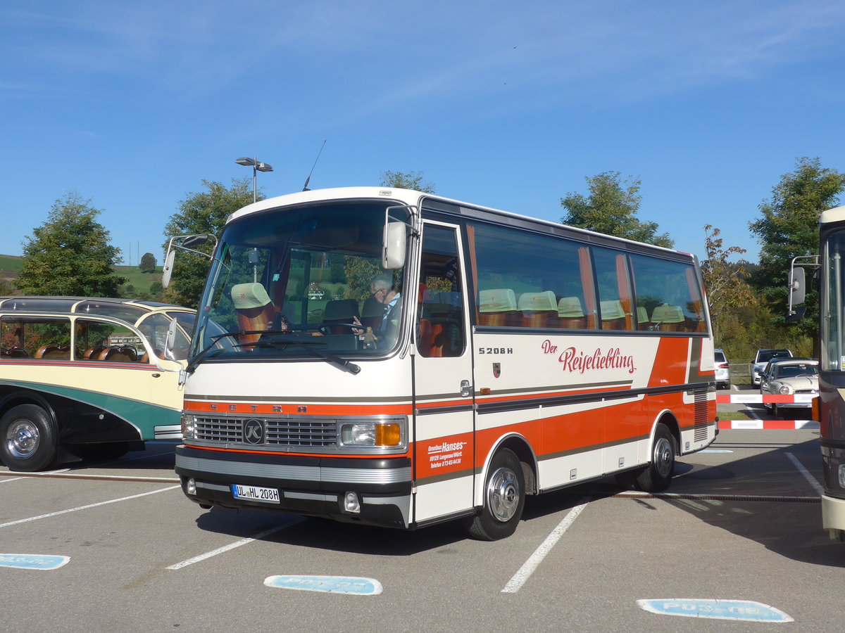 (210'172) - Aus Deutschland: Hanses, Langenau - UL-HL 208H - Setra am 12. Oktober 2019 in Bern, Westside