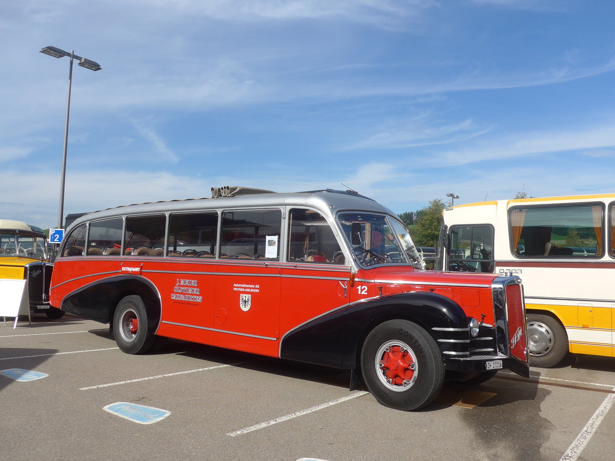 (210'192) - Meier, Grt - Nr. 12/ZH 27'216 - FBW/R&J (ex Wespe, Altsttten; ex AFA Adelboden Nr. 12) am 12. Oktober 2019 in Bern, Westside