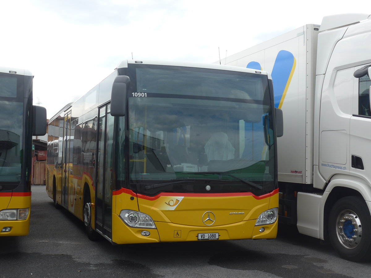 (210'260) - CarPostal Ouest - VD 1080 - Mercedes (ex TPB, Sdeilles) am 12. Oktober 2019 in Kerzers, Interbus