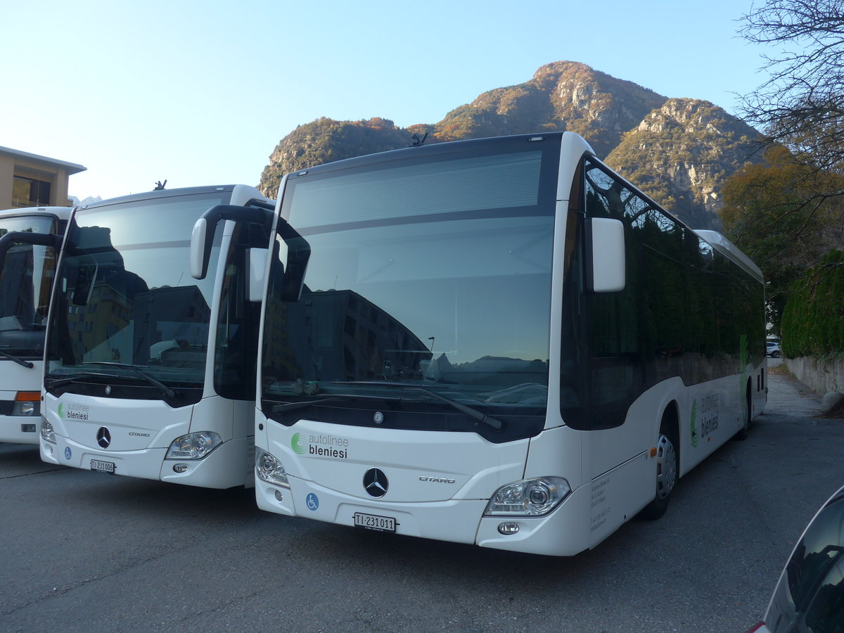 (210'620) - ABl Biasca - Nr. 11/TI 231'011 - Mercedes am 26. Oktober 2019 in Biasca, Garage