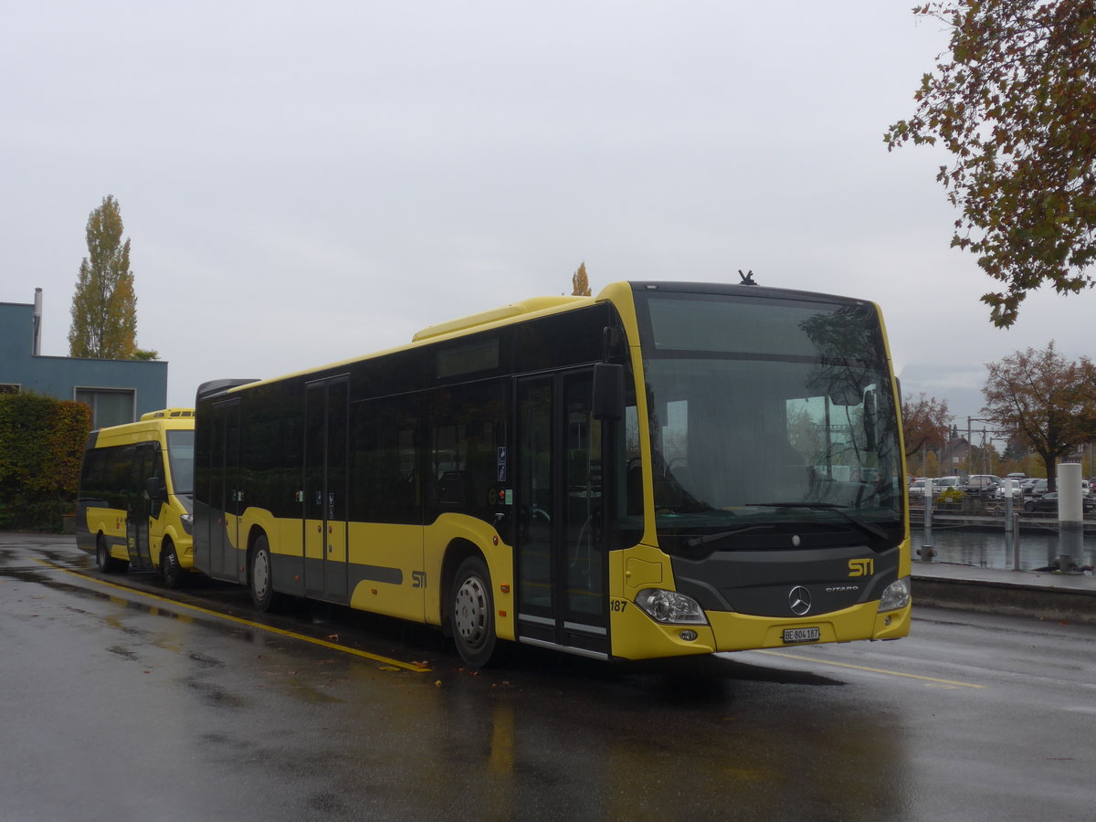 (210'710) - STI Thun - Nr. 187/BE 804'187 - Mercedes am 28. Oktober 2019 bei der Schifflndte Thun