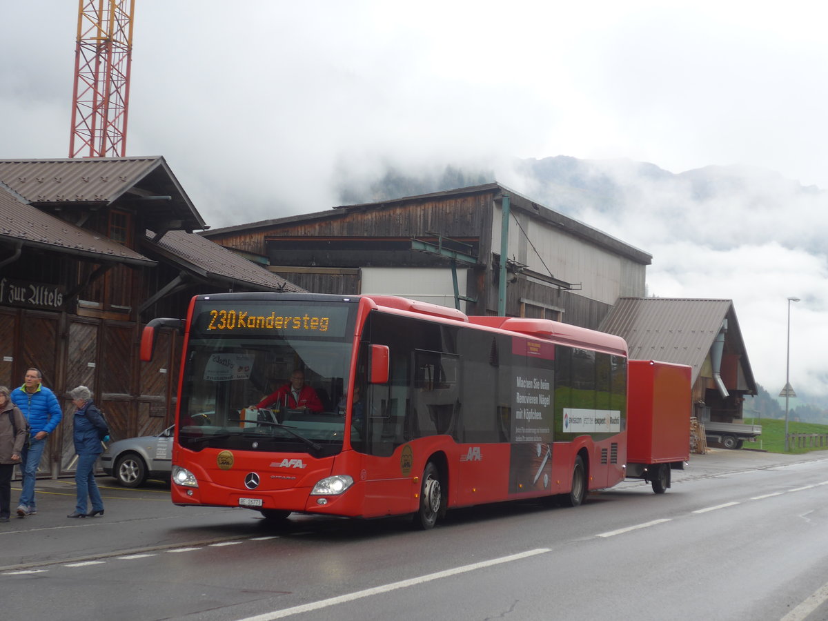 (210'736) - AFA Adelboden - Nr. 27/BE 26'773 - Mercedes am 3. November 2019 in Kandergrund, Altels