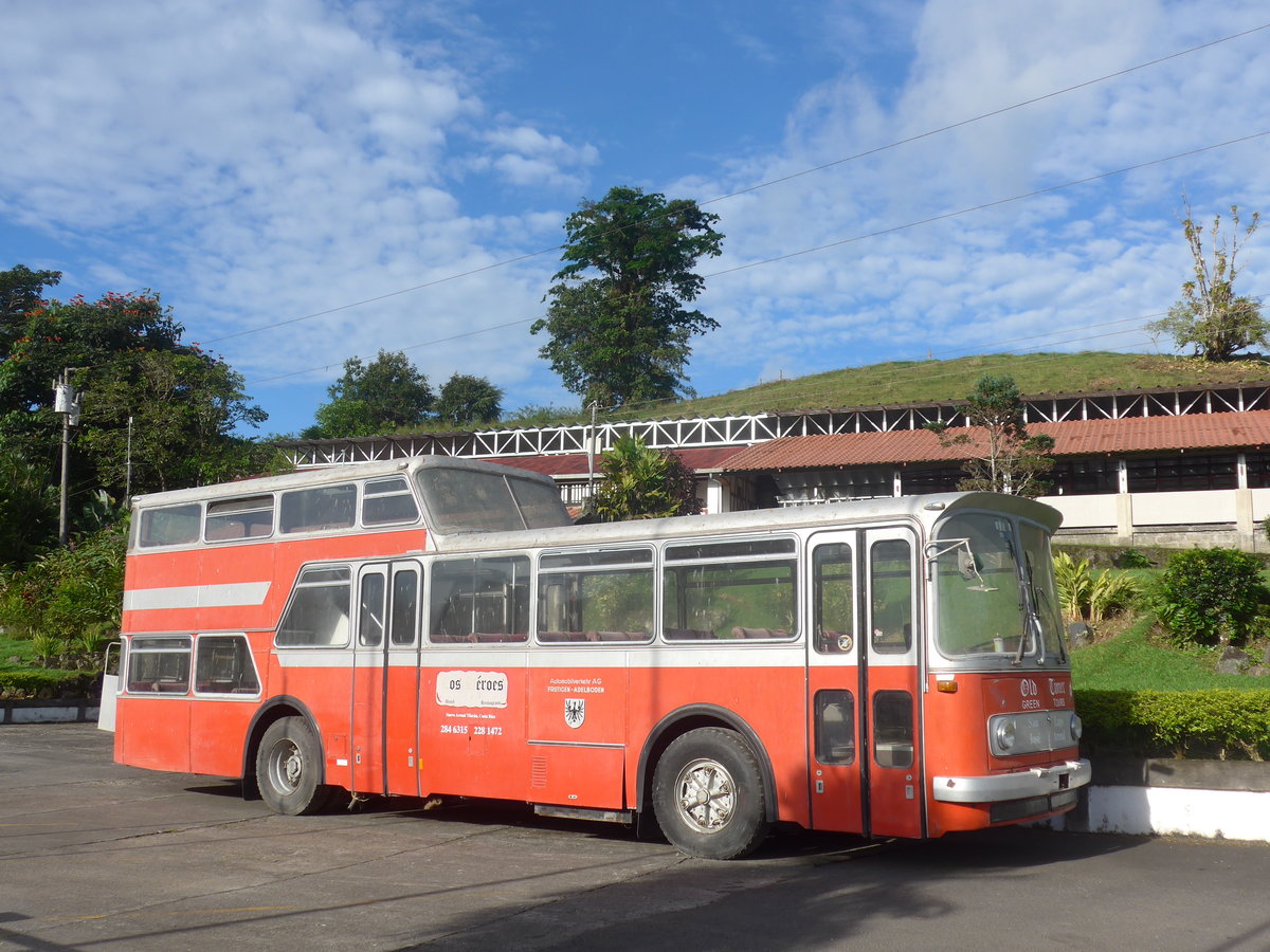 (211'704) - Ulrich, Neuvo Arenal - FBW/Vetter-R&J Anderthalbdecker (ex Wespe, CH-Altsttten; ex AFA Adelboden/CH Nr. 6) am 19. November 2019 in Nuevo Arenal, Los Hroes