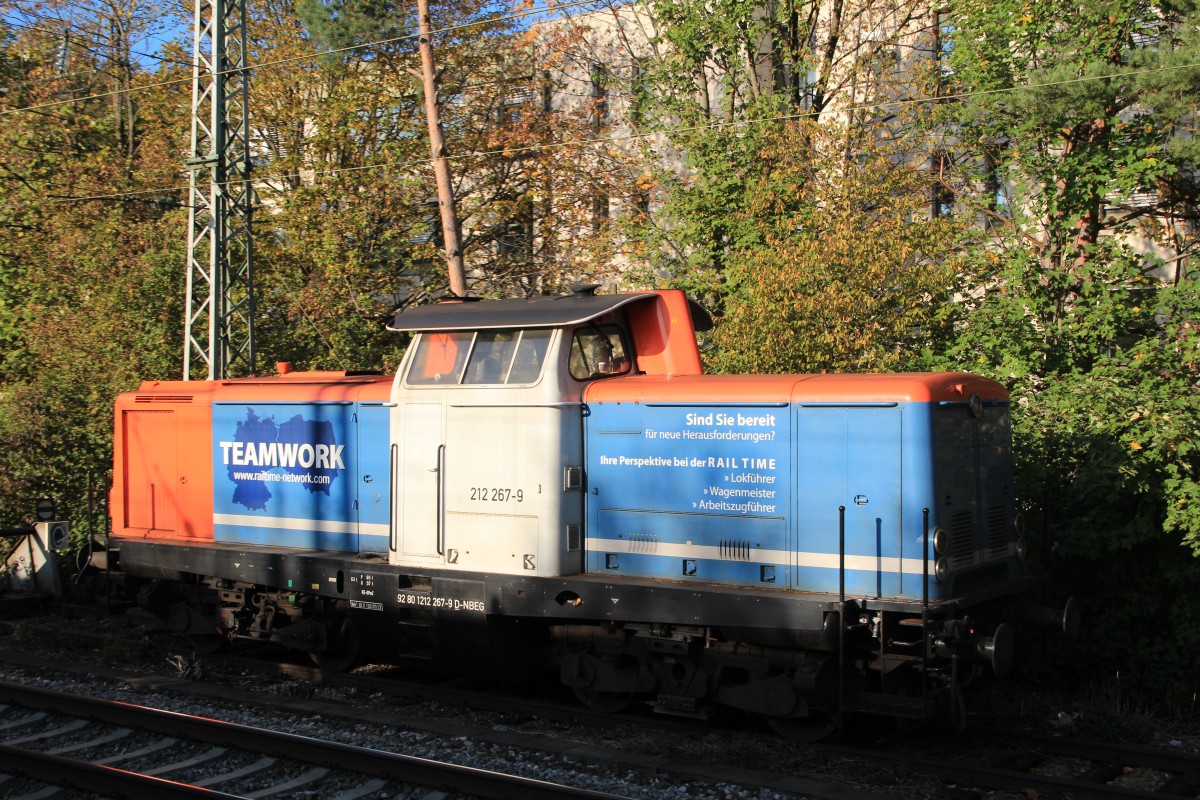 212 267-9 von  Railtime Network  am 26. Oktober 2014 in Mnchen.