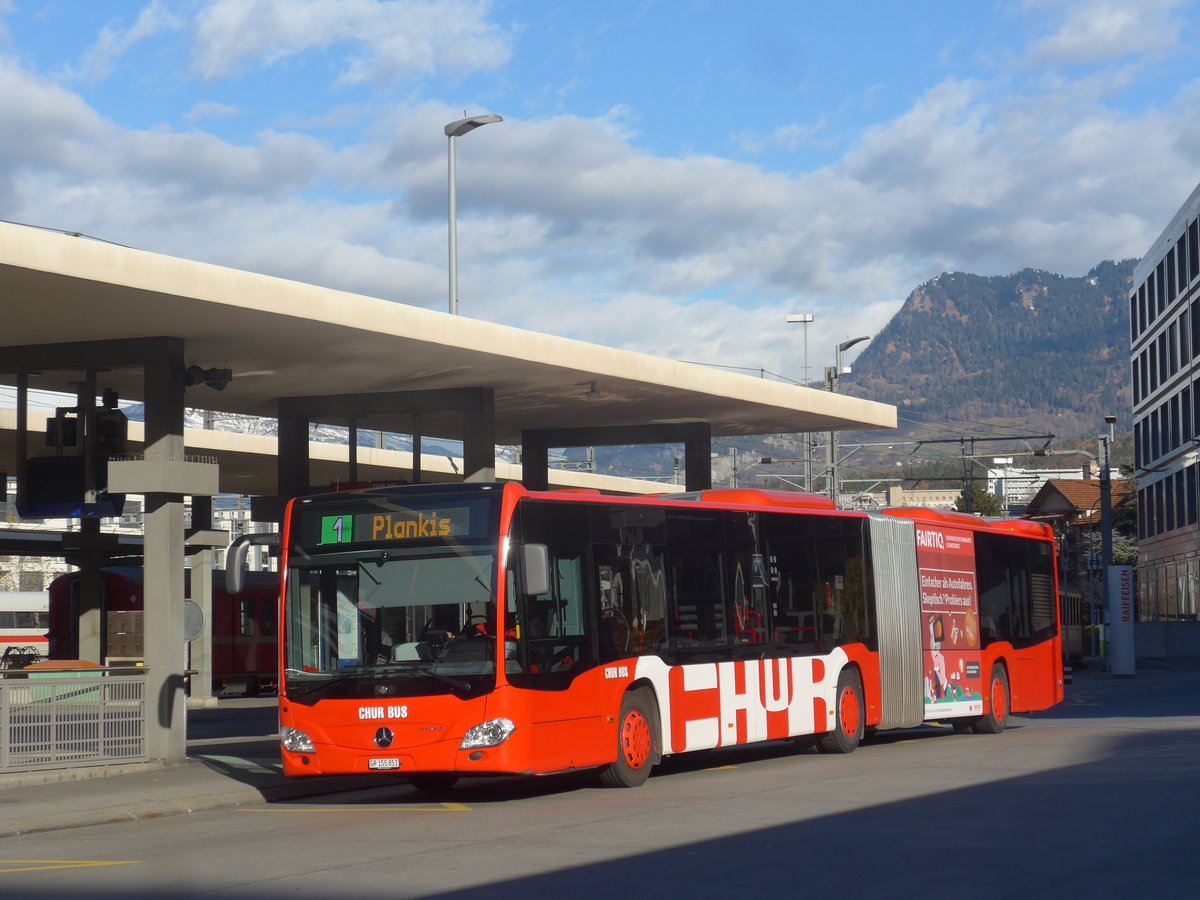 (212'631) - SBC Chur - Nr. 51/GR 155'851 - Mercedes am 7. Dezember 2019 beim Bahnhof Chur