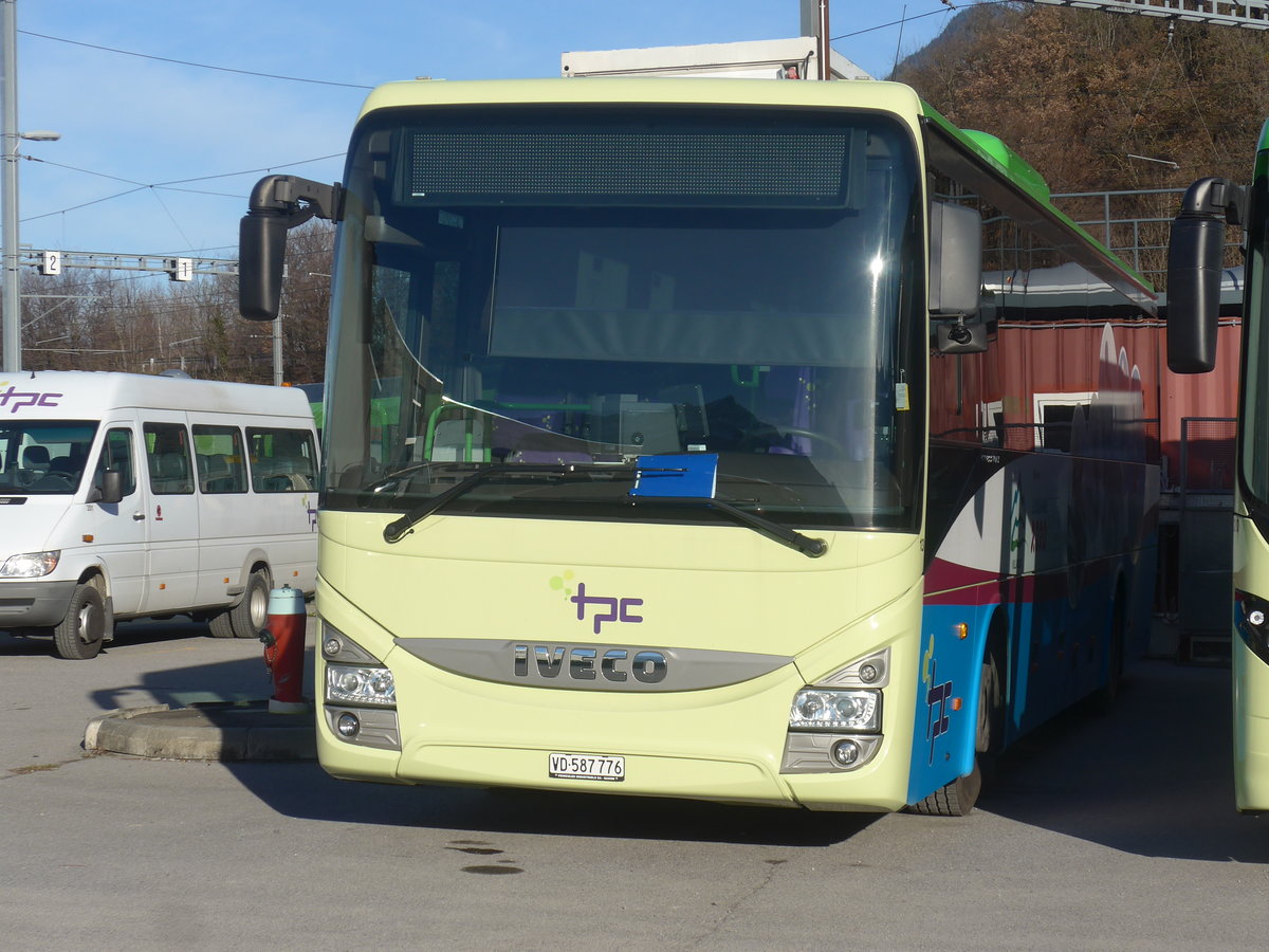 (212'722) - TPC Aigle - Nr. 13/VD 587'776 - Iveco am 8. Dezember 2019 in Aigle, Dpt