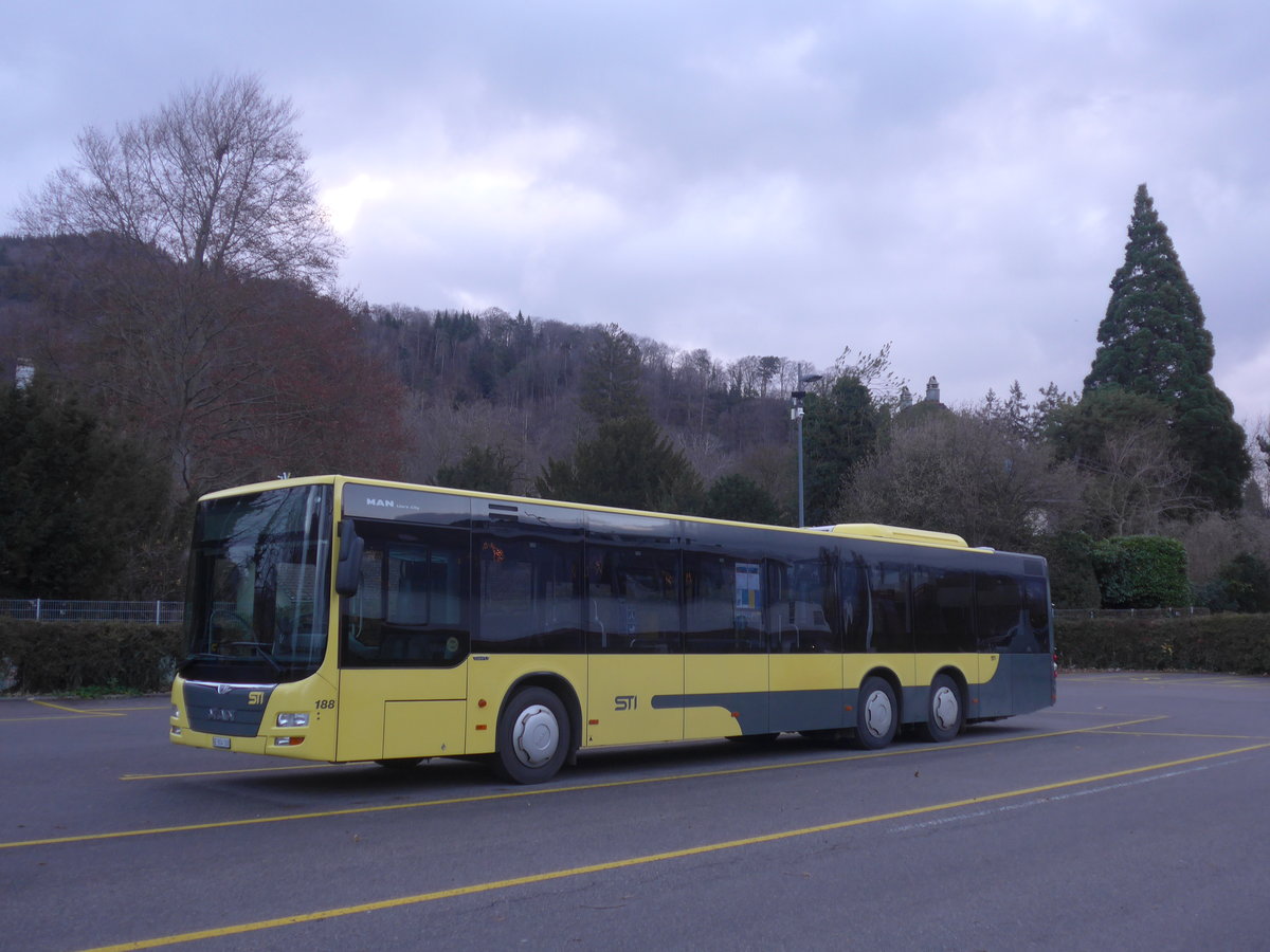 (212'864) - STI Thun - Nr. 188/BE 804'188 - MAN am 14. Dezember 2019 bei der Schifflndte Thun