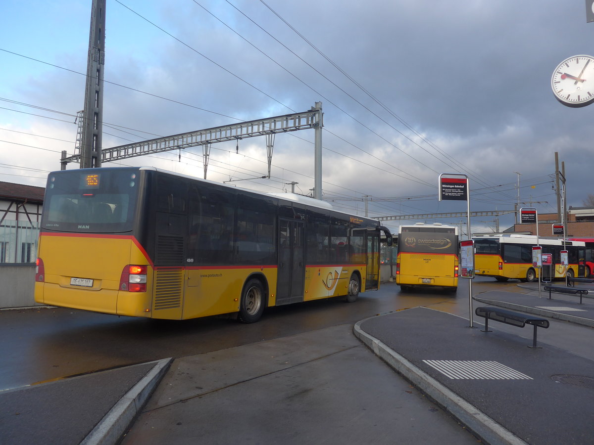 (212'902) - PostAuto Bern - Nr. 541/BE 675'387 - MAN am 14. Dezember 2019 beim Bahnhof Mnsingen