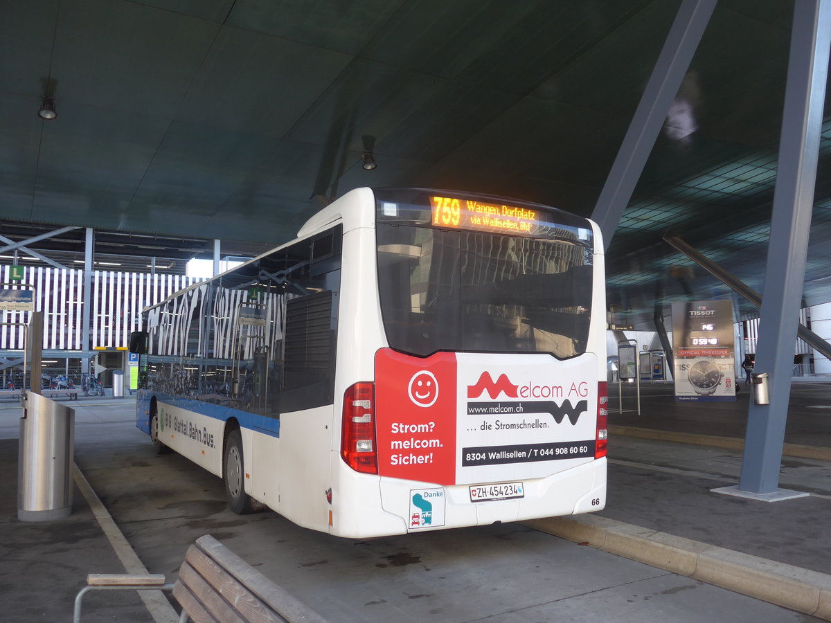 (212'964) - Welti-Furrer, Bassersdorf - Nr. 66/ZH 454'234 - Mercedes am 14. Dezember 2019 in Zrich, Flughafen