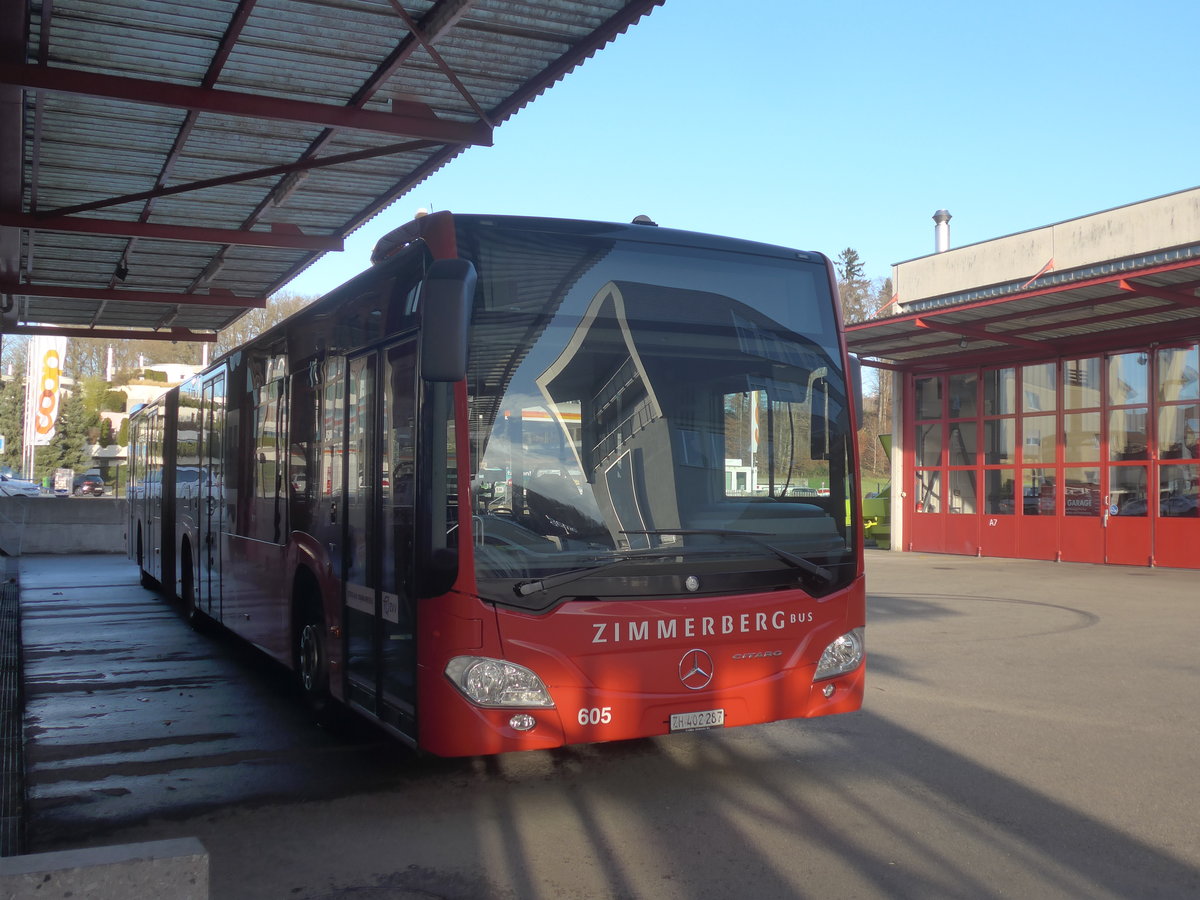 (212'994) - AHW Horgen - Nr. 605/ZH 402'287 - Mercedes am 14. Dezember 2019 in Kloten, EvoBus