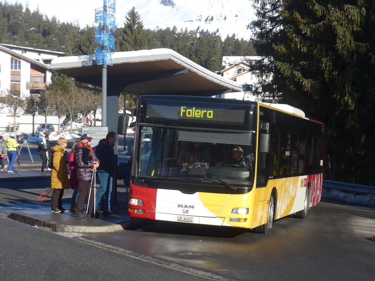 (213'240) - Stuppan, Flims - GR 64'143 - MAN am 1. Januar 2020 in Laax, Bergbahnen