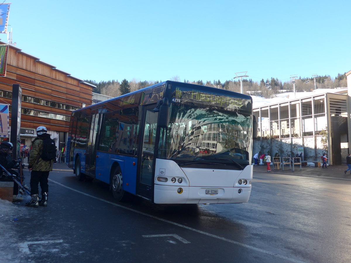 (213'262) - Stuppan, Flims - GR 52'280 - Neoplan (ex Demarmels, Salouf; ex Ming, Sils-Maria) am 1. Januar 2020 in Flims, Bergbahnen