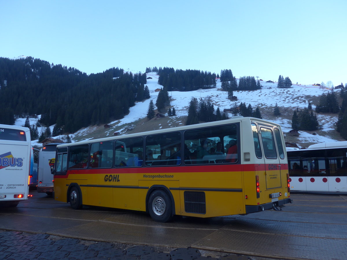 (213'492) - Gohl, Herzogenbuchsee - Nr. 11/BE 126'340 - NAW/Hess (ex Flury, Balm; ex Steiner, Altbron Nr. 11) am 11. Januar 2020 in Adelboden, Weltcup