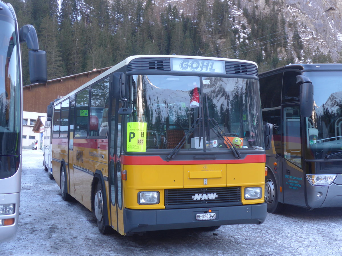 (213'603) - Gohl, Herzogenbuchsee - Nr. 11/BE 126'340 - NAW/Hess (ex Flury, Balm; ex Steiner, Altbron Nr. 11) am 11. Januar 2020 in Adelboden, Unter dem Birg