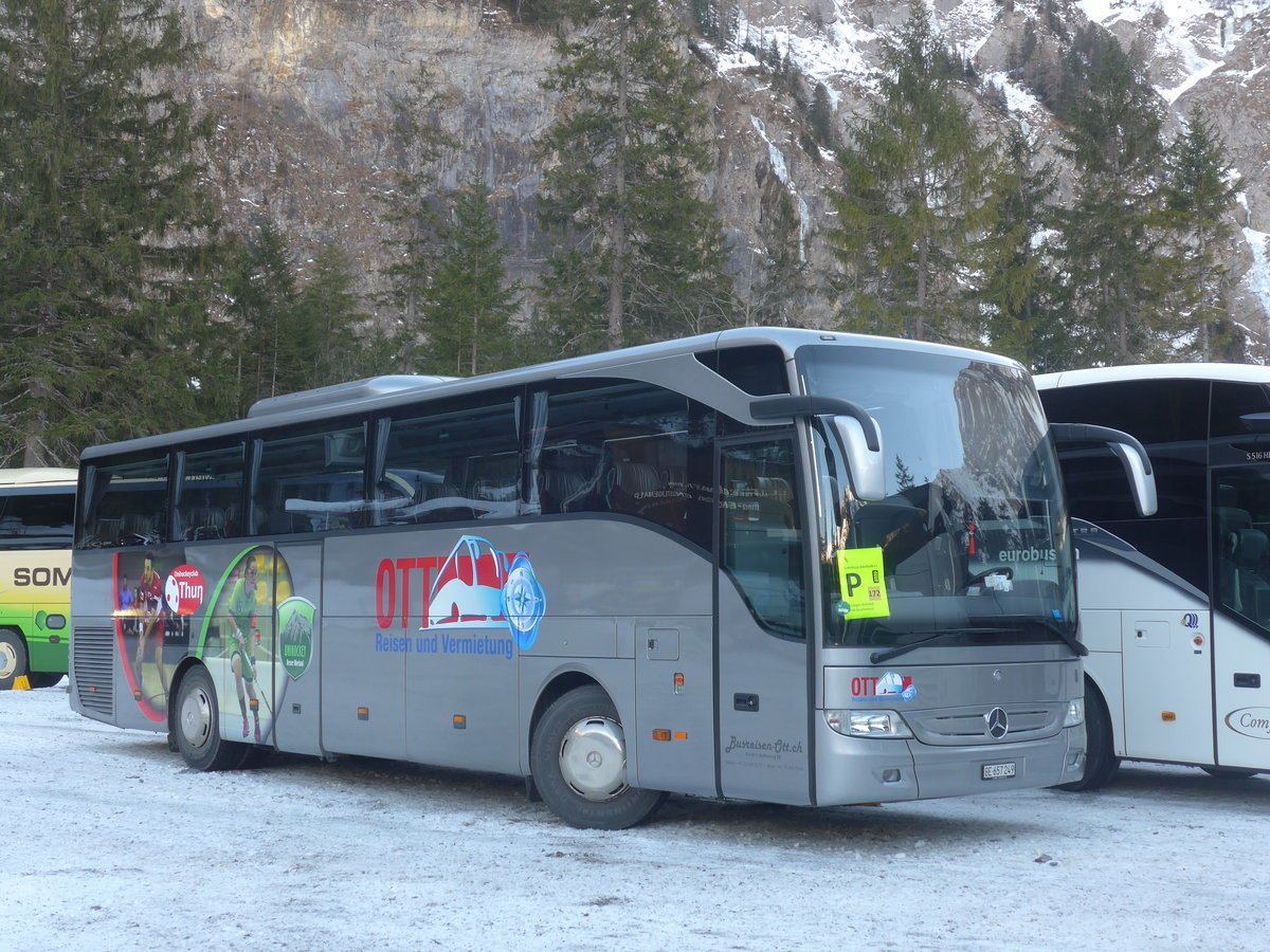 (213'608) - Ott, Steffisburg - BE 657'249 - Mercedes am 11. Januar 2020 in Adelboden, Unter dem Birg