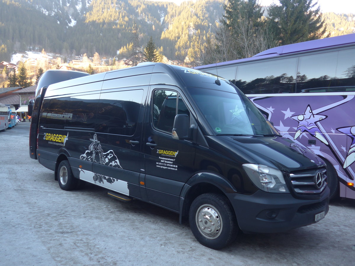 (213'694) - Zgraggen, Schattdorf - UR 9161 - Mercedes am 11. Januar 2020 in Adelboden, ASB