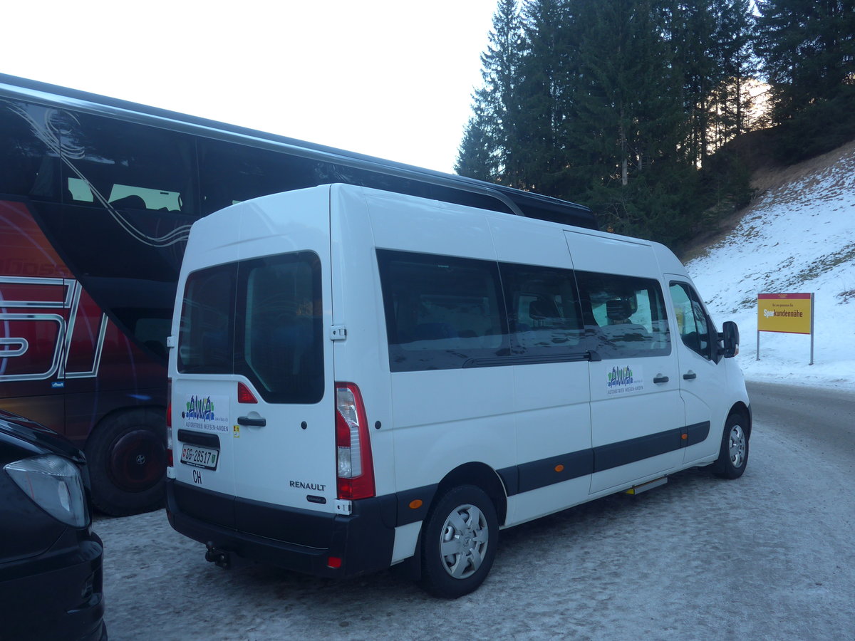 (213'743) - Schneider, Ermenswil - SG 28'517 - Renault am 11. Januar 2020 in Adelboden, ASB (Einsatz AWA)