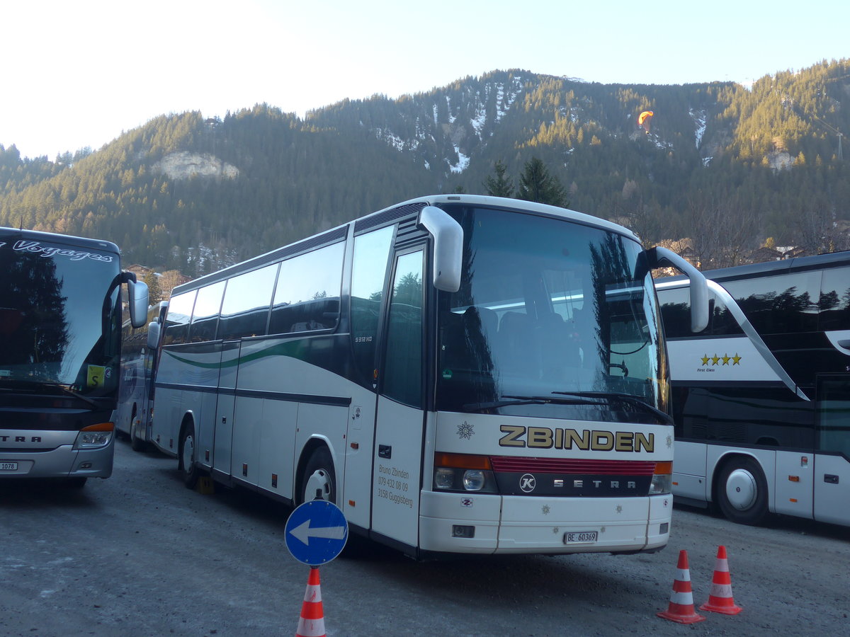 (213'747) - Zbinden, Guggisberg - BE 60'369 - Setra am 11. Januar 2020 in Adelboden, ASB