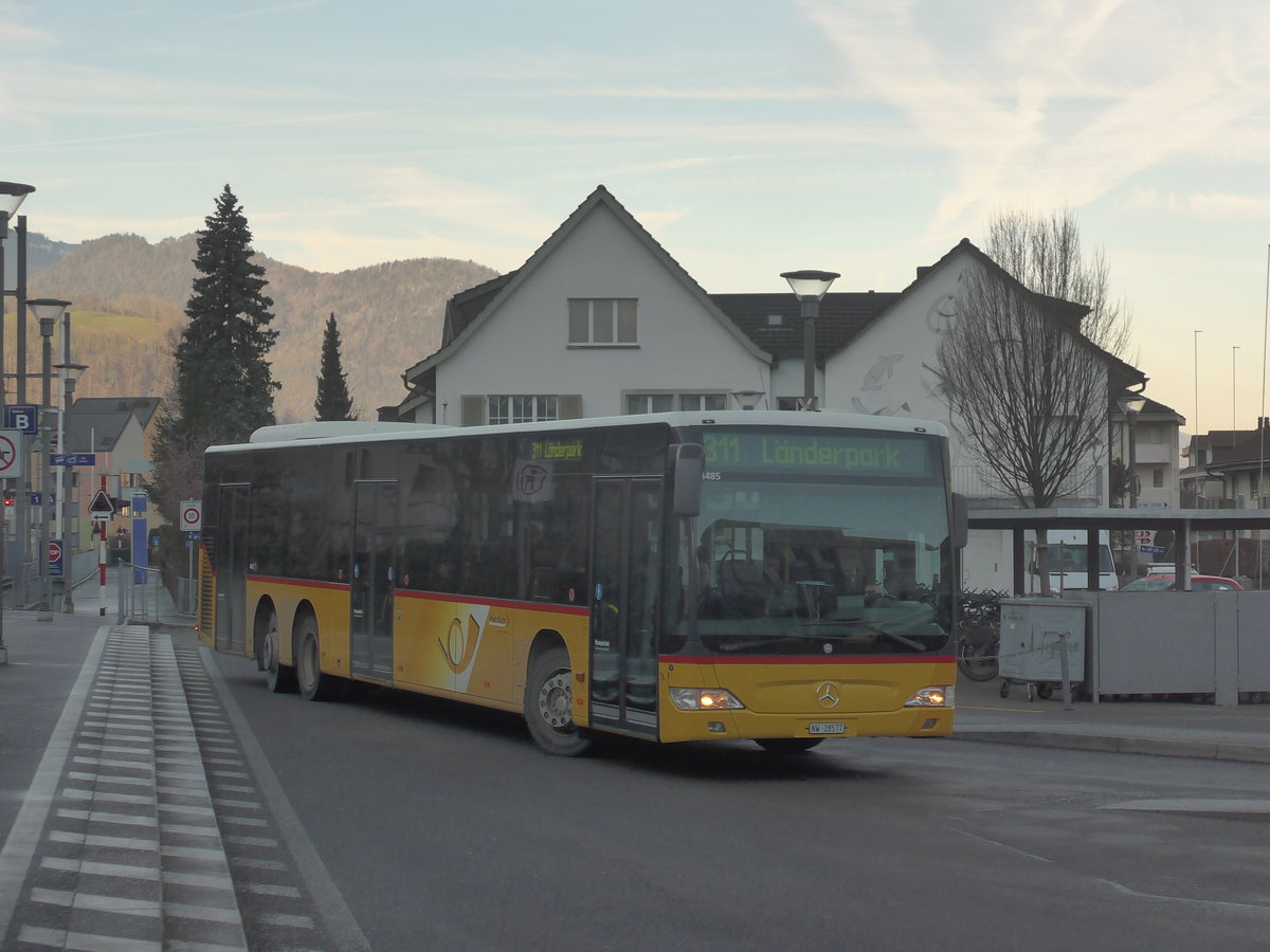 (213'784) - Thepra, Stans - Nr. 24/NW 28'577 - Mercedes am 12. Januar 2020 beim Bahnhof Stans