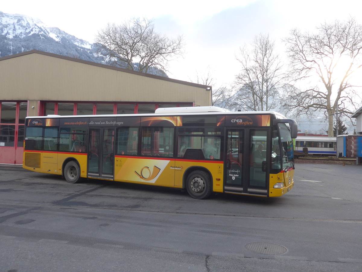 (213'939) - PostAuto Bern - BE 653'384 - Mercedes (ex Nr. 532; ex BE 610'544; ex BE 614'044) am 19. Januar 2020 in Interlaken, Garage
