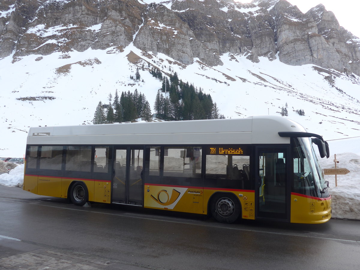 (214'015) - PostAuto Ostschweiz - SG 426'001 - Hess am 1. Februar 2020 in Schwgalp, Sntis-Schwebebahn