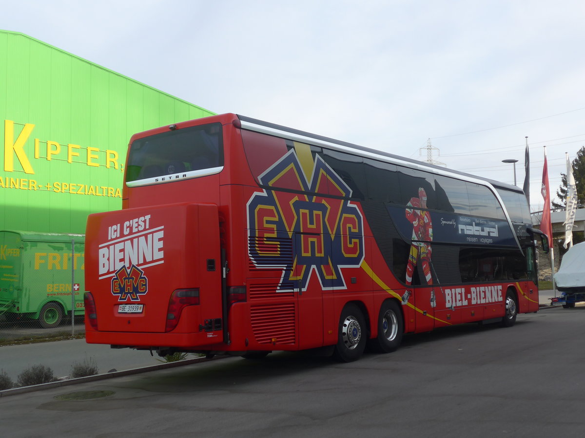 (214'242) - Natural Reisen, Biel - BE 31'939 - Setra am 16. Februar 2020 in Kerzers, Interbus