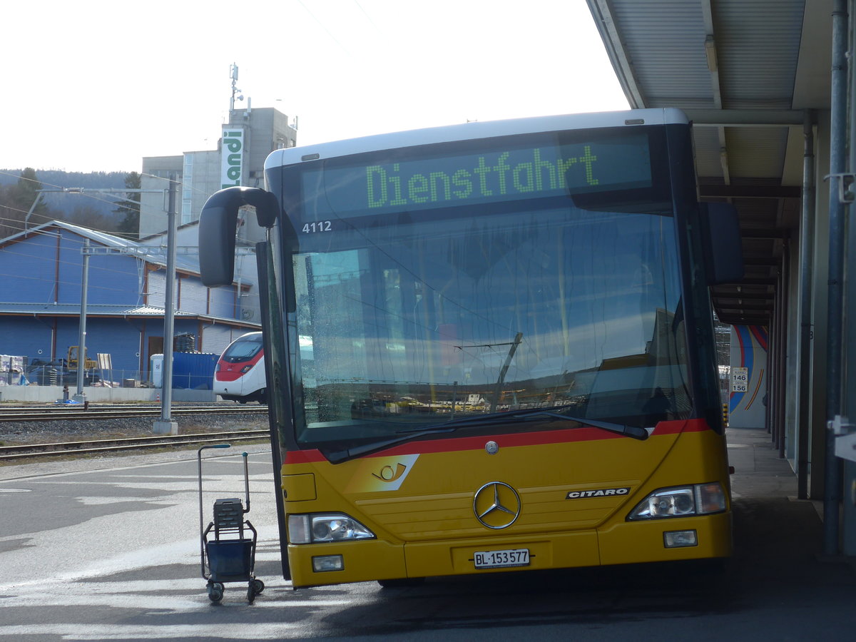 (214'339) - PostAuto Nordschweiz - BL 153'577 - Mercedes am 16. Februar 2020 in Laufen, Garage