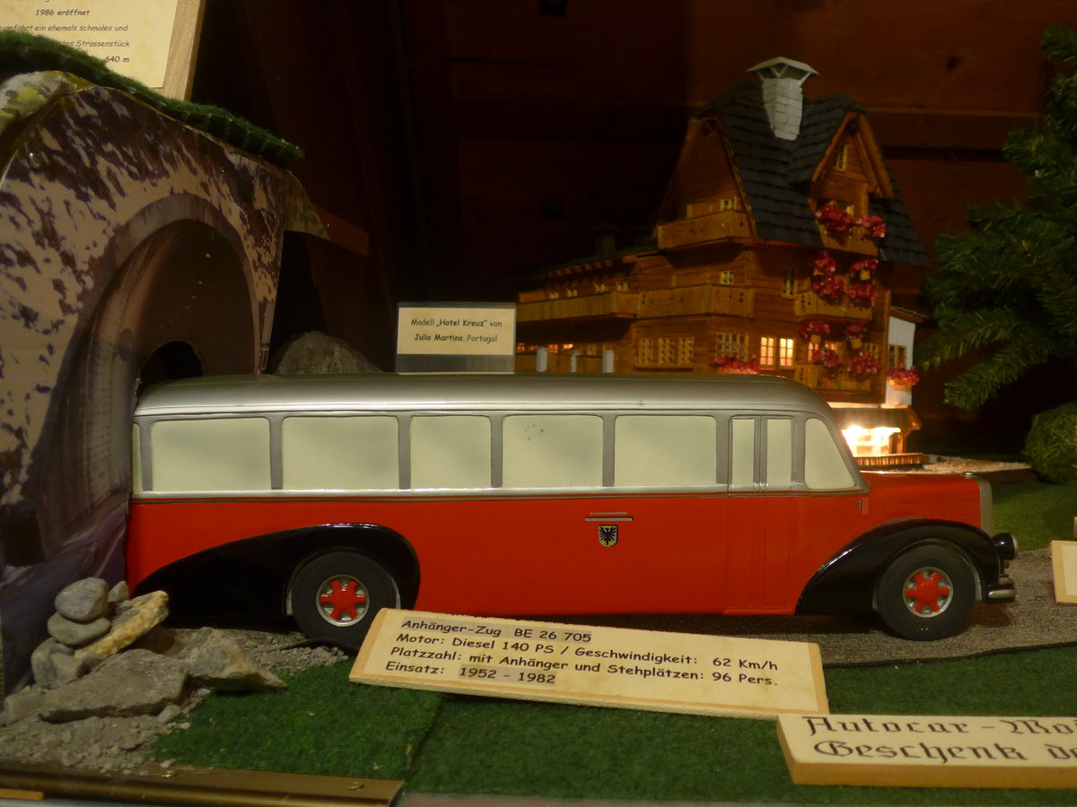 (214'525) - AFA Adelboden - Nr. 1/BE 26'705 - FBW/R&J am 19. Februar 2020 in Adelboden, Heimatmuseum (Modell)