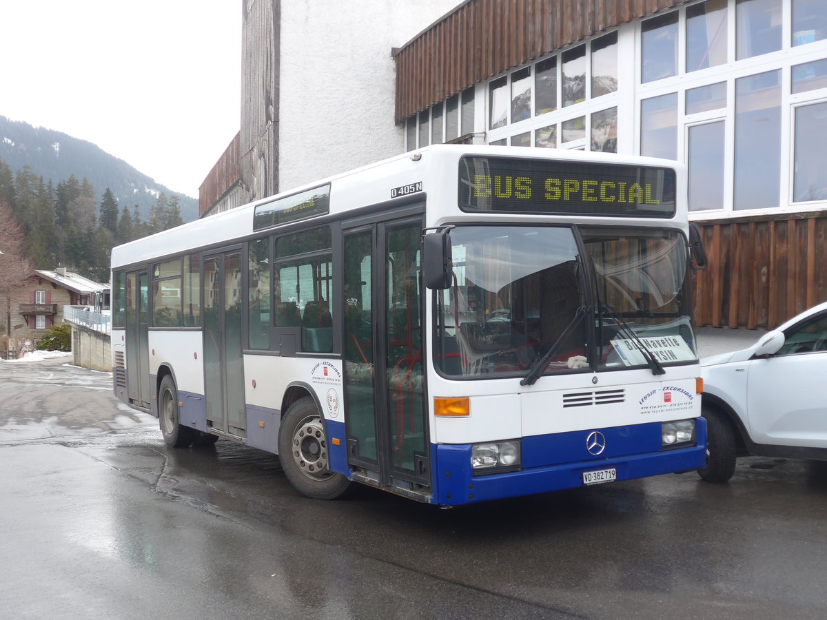 (214'913) - Leysin-Excursions, Leysin - VD 382'719 - Mercedes (ex AAGL Liestal Nr. 54) am 29. Februar 2020 in Leysin, Garage