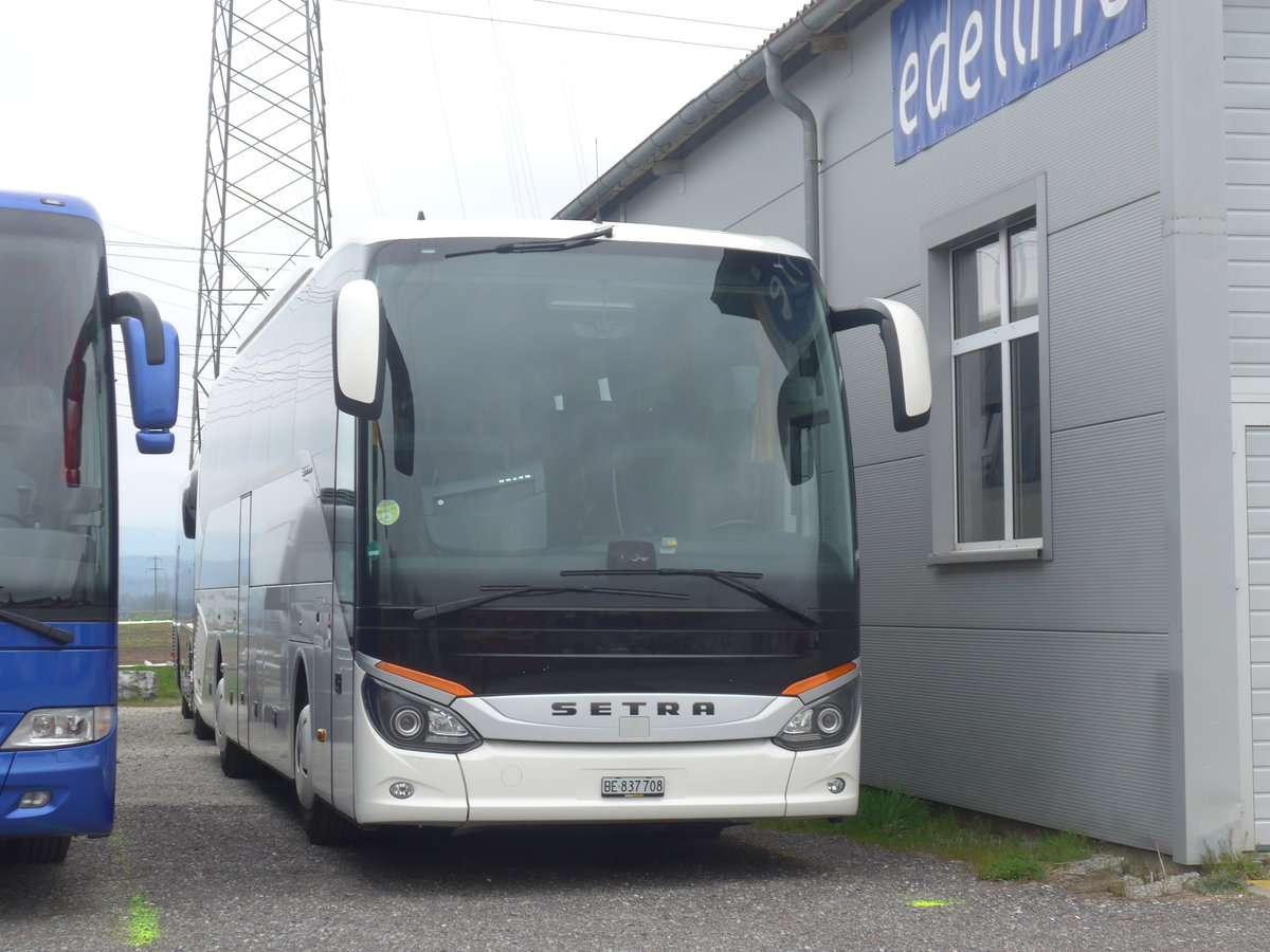 (215'404) - Busmiete, Regensdorf - BE 837'708 - Setra am 22. Mrz 2020 in Kerzers, Garage Edelline