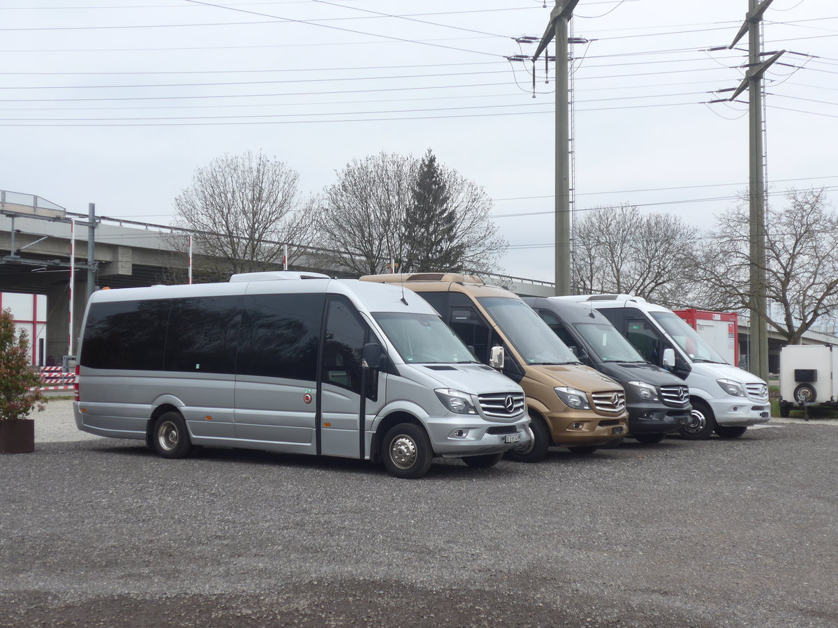 (215'406) - Busmiete, Regensdorf - BE 838'349 - Mercedes am 22. Mrz 2020 in Kerzers, Garage Edelline