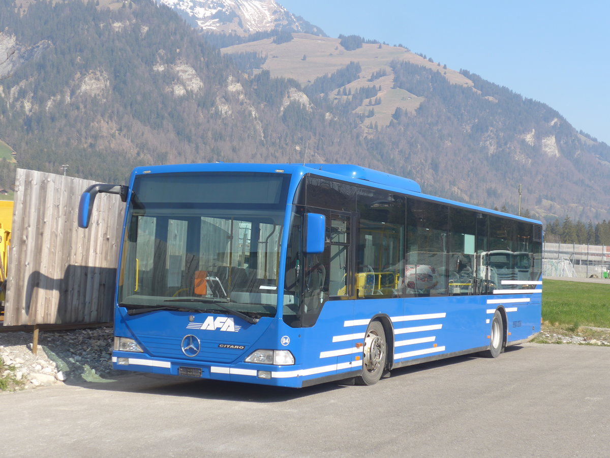 (215'518) - AFA Adelboden - Nr. 94 - Mercedes am 25. Mrz 2020 in Frutigen, Garage