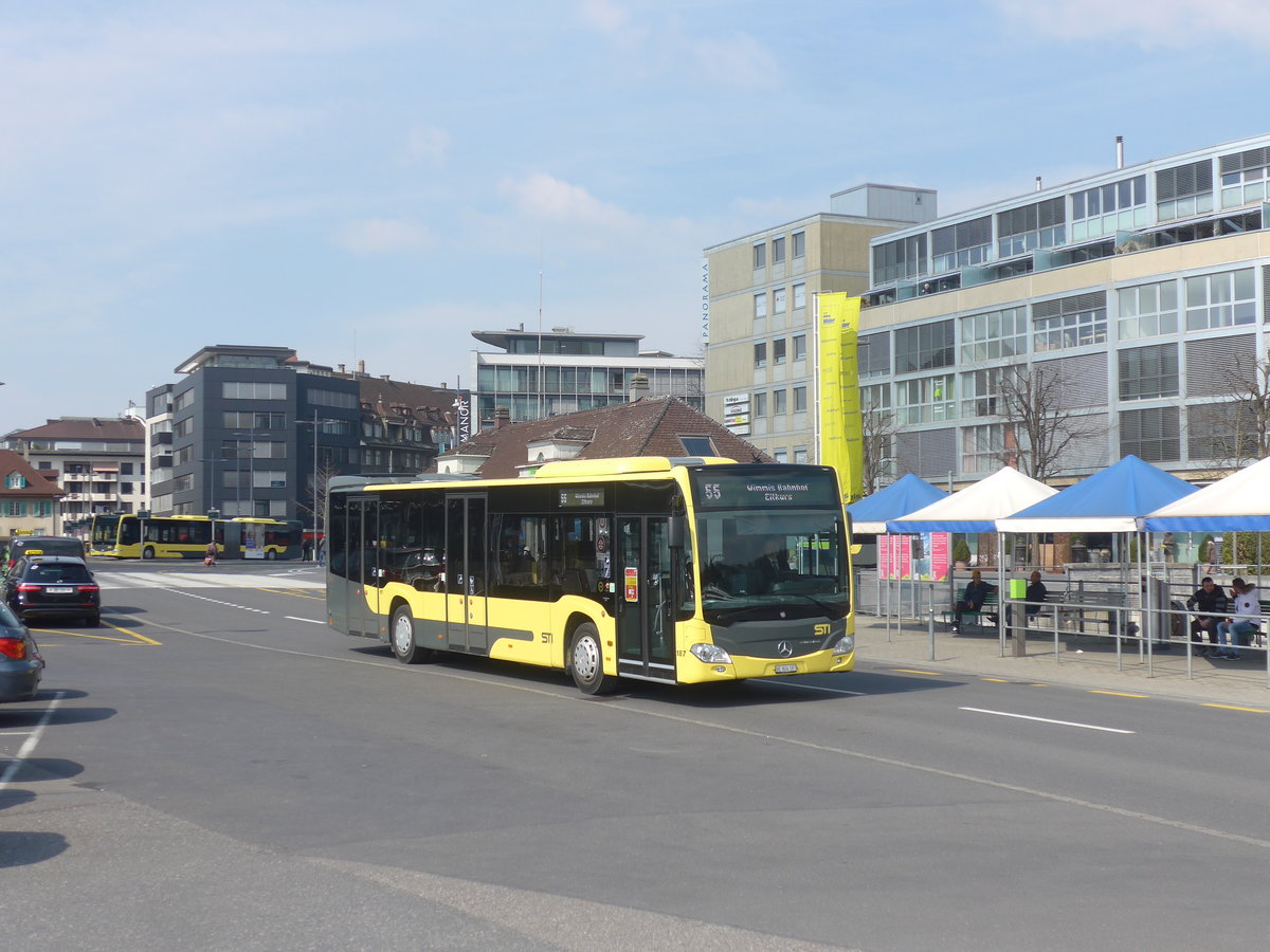 (215'563) - STI Thun - Nr. 187/BE 804'187 - Mercedes am 26. Mrz 2020 beim Bahnhof Thun