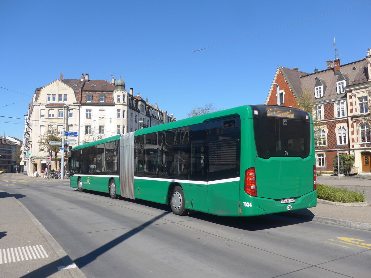 (215'743) - BVB Basel - Nr. 7034/BS 99'334 - Mercedes am 31. Mrz 2020 in Basel, Wettsteinplatz