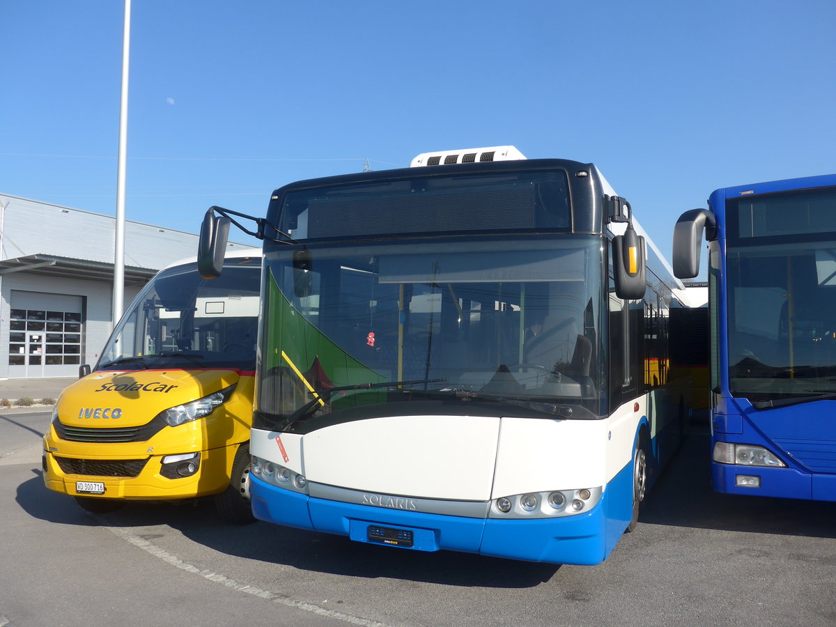 (215'861) - Interbus, Kerzers - Solaris (ex BRH ViaBus, D-Speyer; ex FirstGroup Rhein-Neckar, D-Speyer) am 4. April 2020 in Kerzers, Interbus