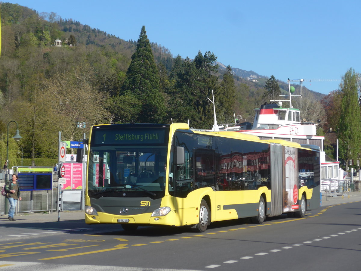 (216'052) - STI Thun - Nr. 173/BE 752'173 - Mercedes am 14. April 2020 bei der Schifflndte Thun