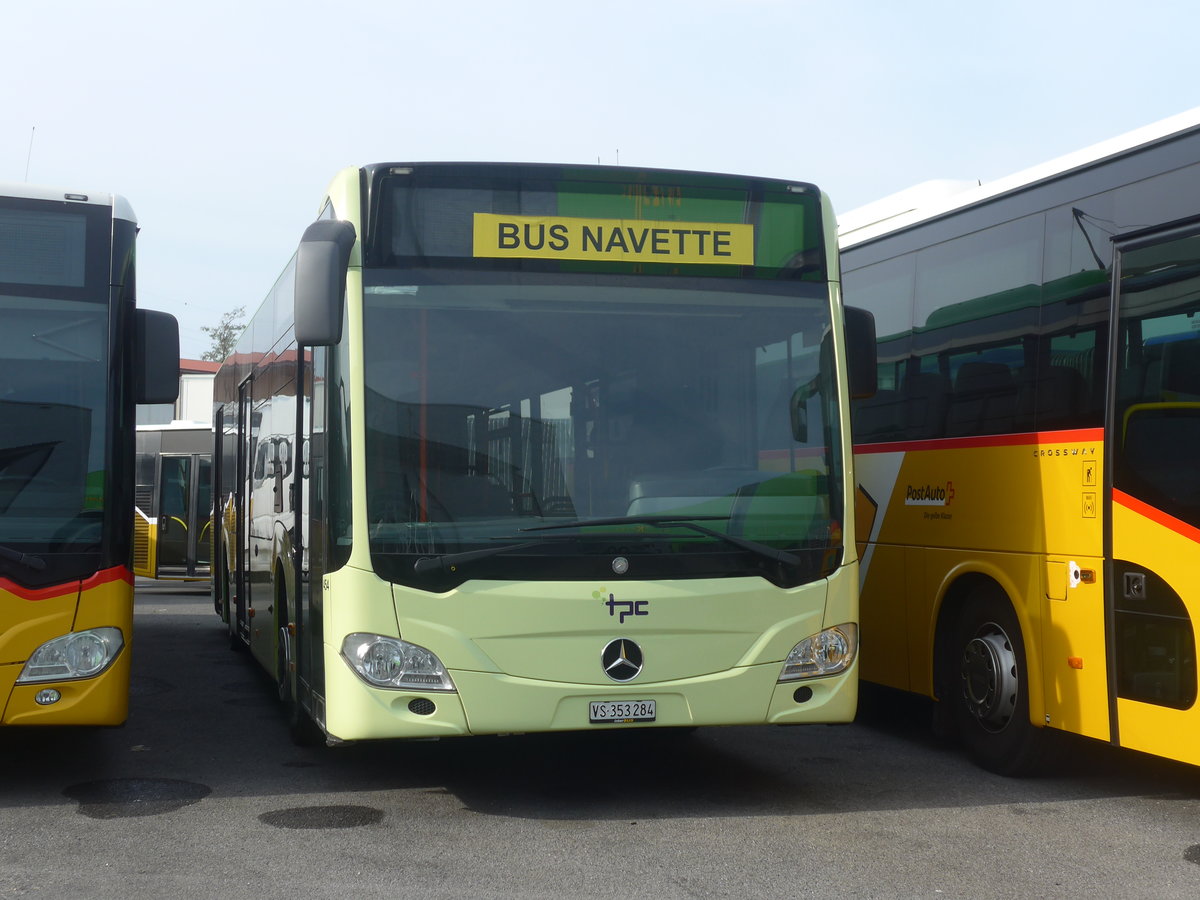 (216'228) - TPC Aigle - Nr. 454/VS 353'284 - Mercedes (ex Borini, F-Combloux) am 19. April 2020 in Kerzers, Interbus