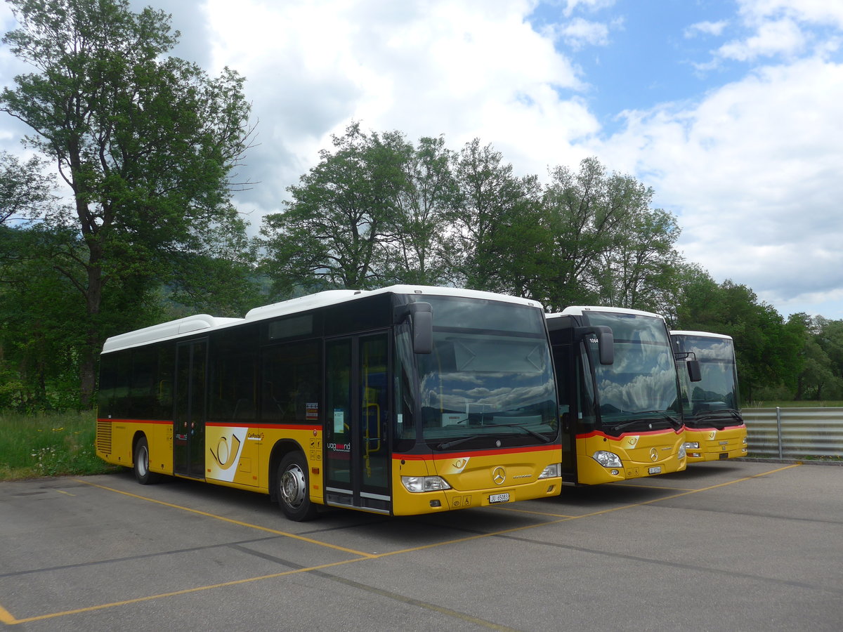 (216'956) - CarPostal Ouest - JU 65'083 - Mercedes (ex Nr. 21) am 10. Mai 2020 in Develier, Parkplatz