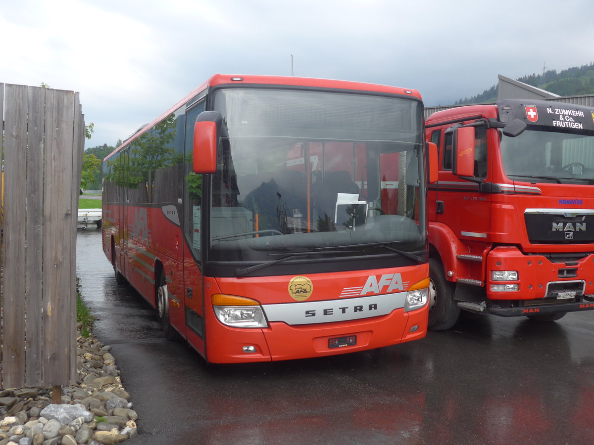 (217'027) - AFA Adelboden - Nr. 24 - Setra am 16. Mai 2020 in Frutigen, Garage