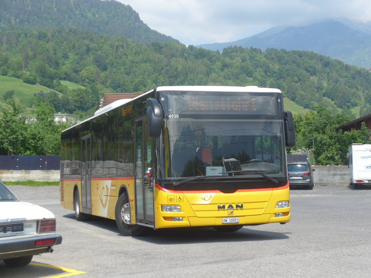 (217'047) - PostAuto Zentralschweiz - Nr. 6/OW 10'003 - MAN (ex Dillier, Sarnen Nr. 6) am 17. Mai 2020 in Sarnen, Garage